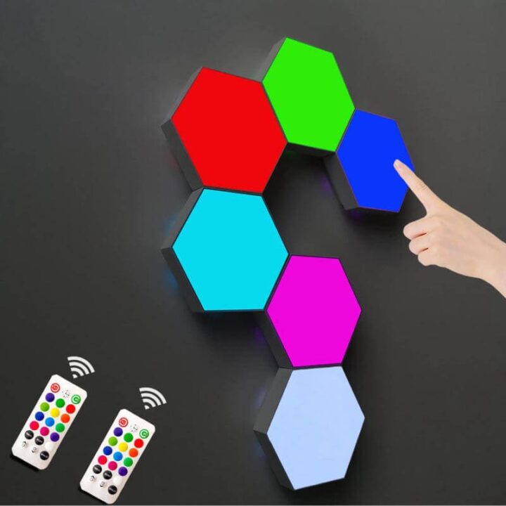 Remote Control Hexagon Touch Lighting